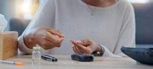 Healthcare provider discussing type 2 diabetes treatment options with patient