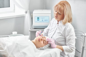 Healthcare provider consulting with patient about NAD+ therapy benefits