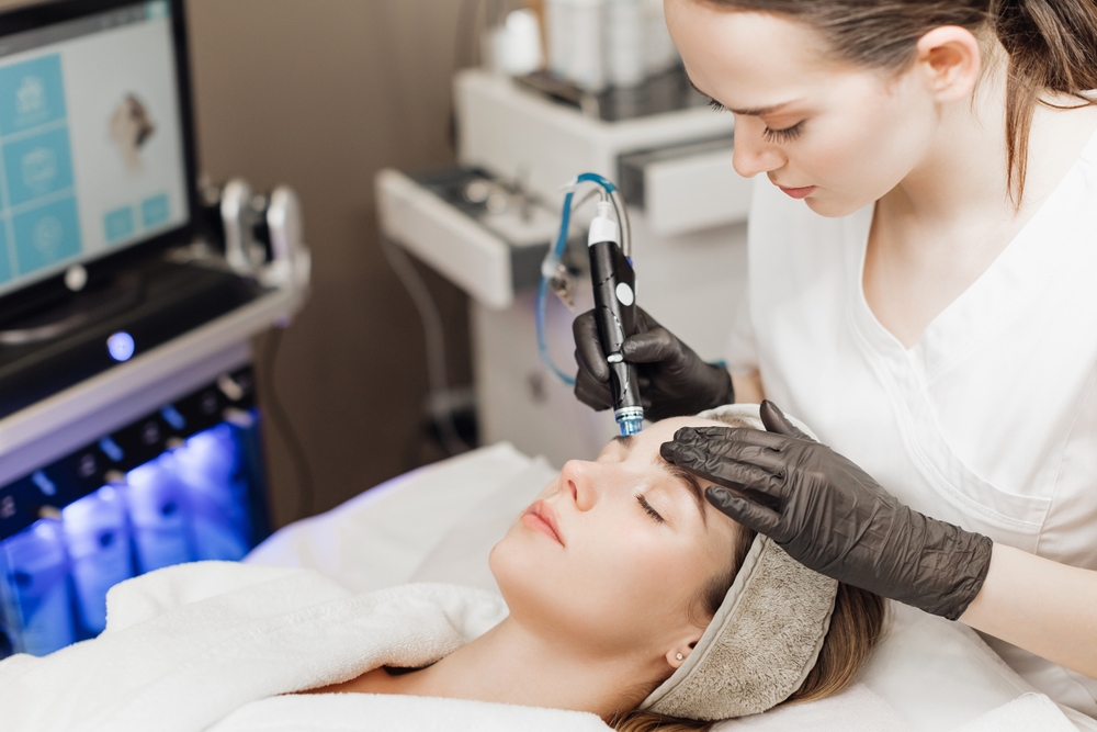 Healthcare provider administering peptide therapy treatment in clinical setting