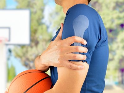 Baseball pitcher with shoulder pain from throwing injury needing evaluation