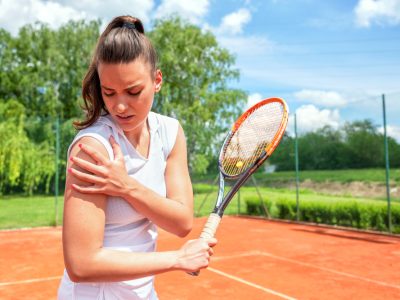 Sports medicine evaluation for athlete with common sports injuries