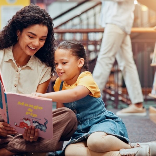 Kid,,Help,Or,Teacher,Reading,Book,For,Learning,,Child,Development