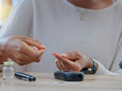 Healthcare provider discussing type 2 diabetes treatment options with patient
